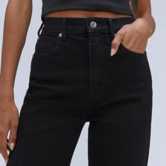 Everlane The Way High Jean Coal 28 Long NWOT - Picture 4 of 10